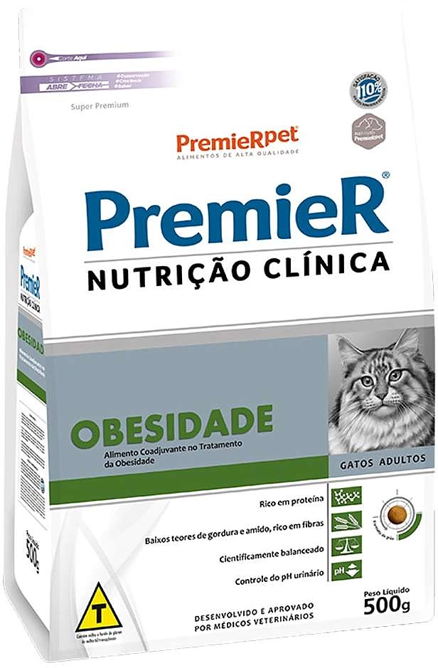 Ração Premier Nutrição Clínica Obesidade para Gatos