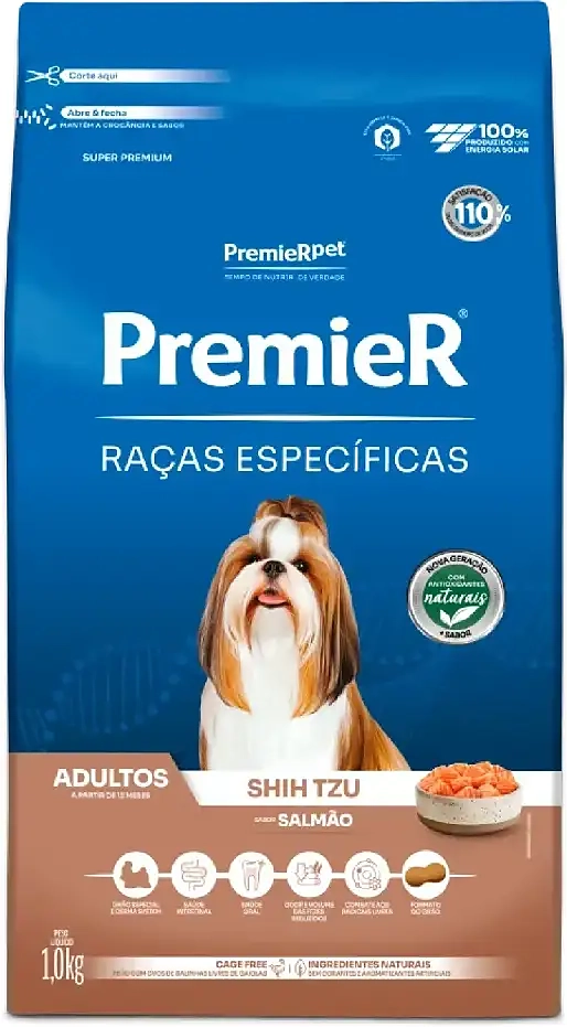 Ração Premier Pet Raças Específicas Salmão Shih Tzu Adulto