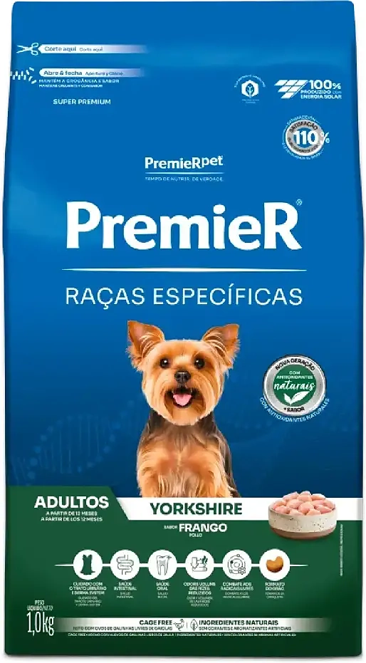 Ração Premier Pet Raças Específicas Yorkshire Adulto