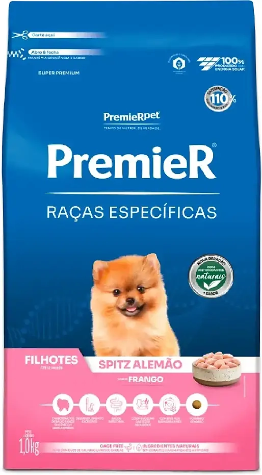 Ração Premier Raças Específicas Spitz Alemão Filhote