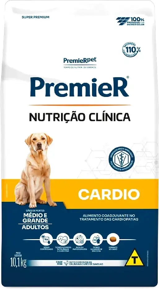 Ração Seca PremieR Nutrição Clínica Cardio para Cães de Porte Médio e Grande