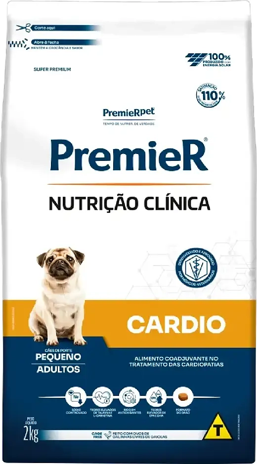 Ração Seca PremieR Nutrição Clínica Cardio para Cães de Porte Pequeno