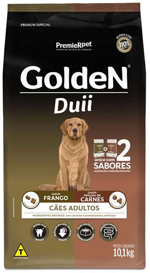 Ração Seca PremieR Pet Golden Duii Frango e Carne para Cães Adultos