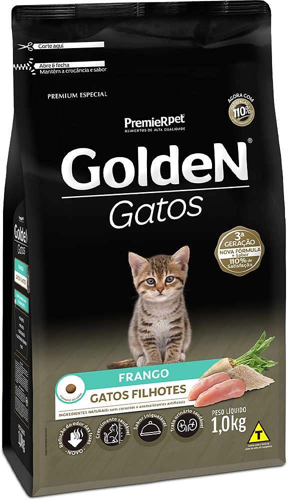 Ração Seca PremieR Pet Golden Gatos Filhotes Frango