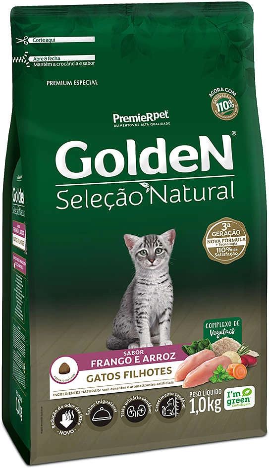 Ração Seca PremieR Pet Golden Seleção Natural para Gatos Filhotes