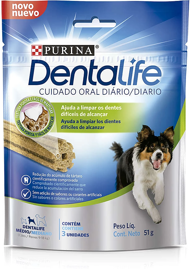 Petisco Purina DentaLife para Cães Porte Médio Sabor Frango