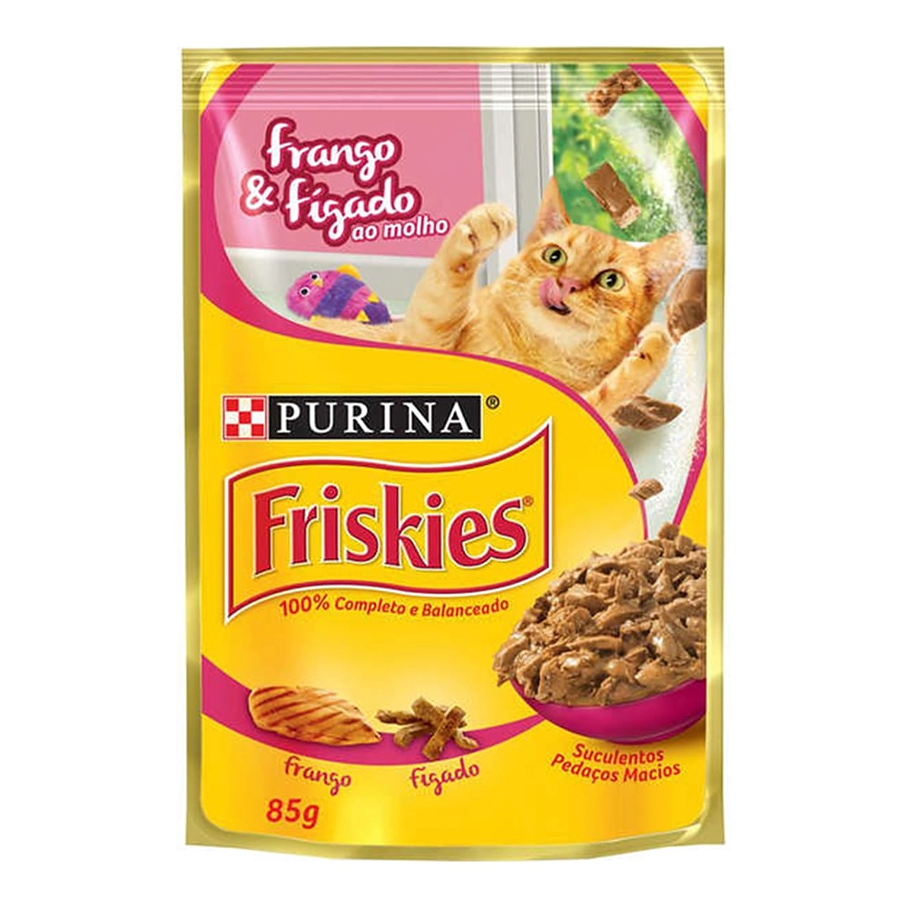 Friskies Gatos Adultos Frango e Fígado ao Molho