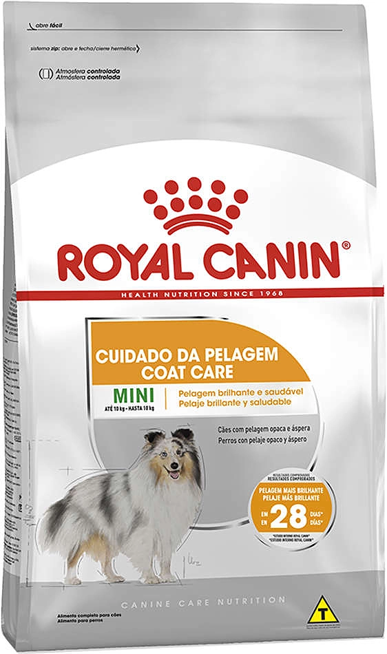 Ração Royal Canin Cuidado da Pelagem para Cães Adultos de Raças Mini a partir de 10 meses de idade