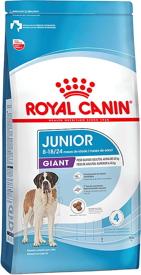 Ração Royal Canin Giant Junior para Filhotes de Cães Gigantes de 8 a 18/24 Meses de Idade