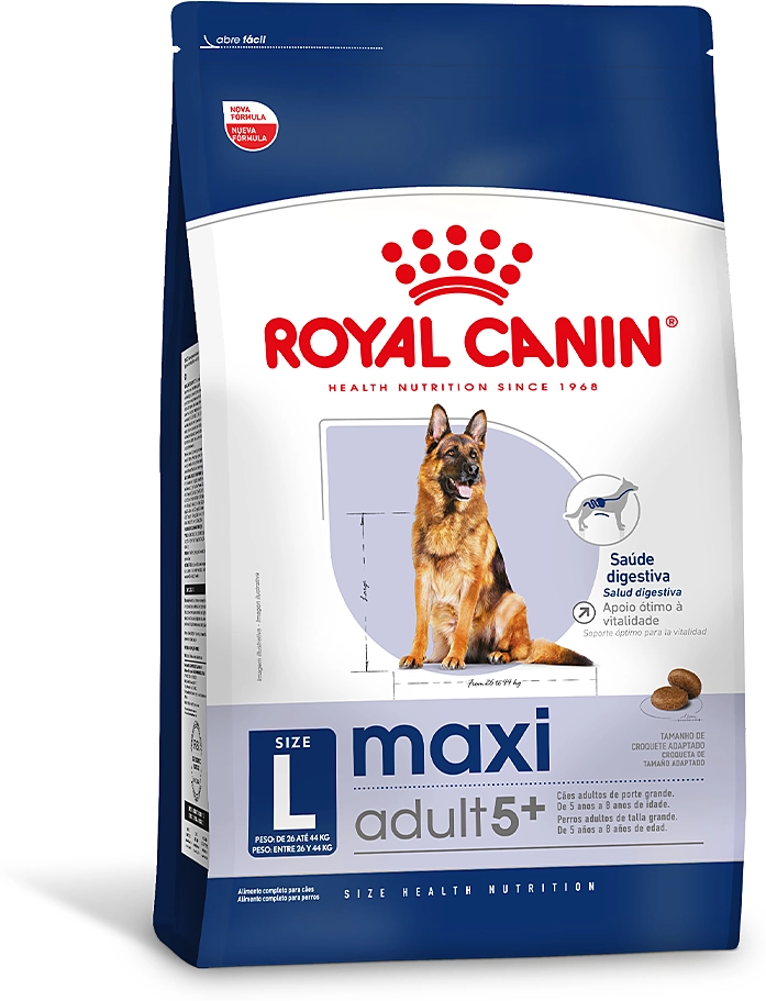 Ração Royal Canin Maxi Adult 5+ para Cães Adultos de Raças Grandes com 5 Anos ou mais