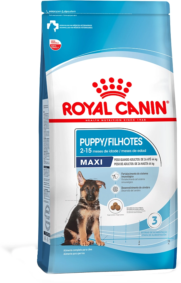 Ração Royal Canin Maxi Puppy para Cães Filhotes de Raças Grandes de 2 a 15 Meses de Idade
