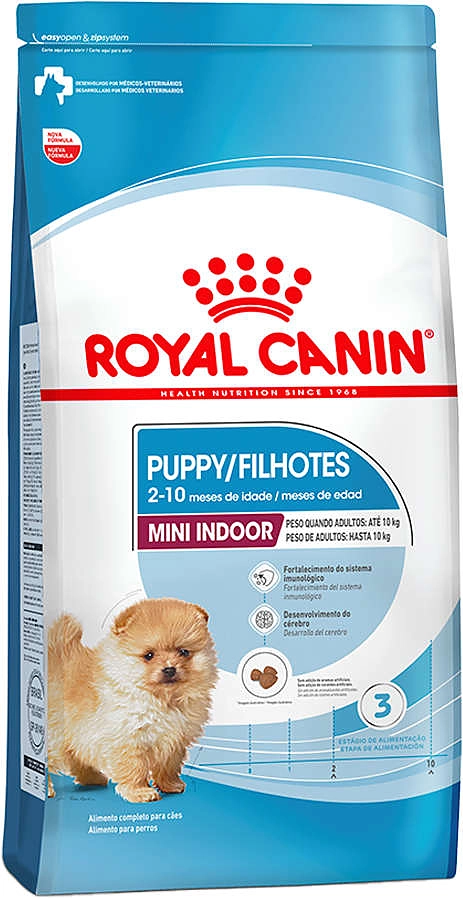 Ração Royal Canin Mini Indoor Junior Cães Filhotes