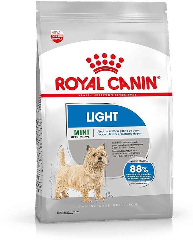 Ração Royal Canin Mini Light Cães Adultos de Raças Pequenas com Tendência a Obesidade