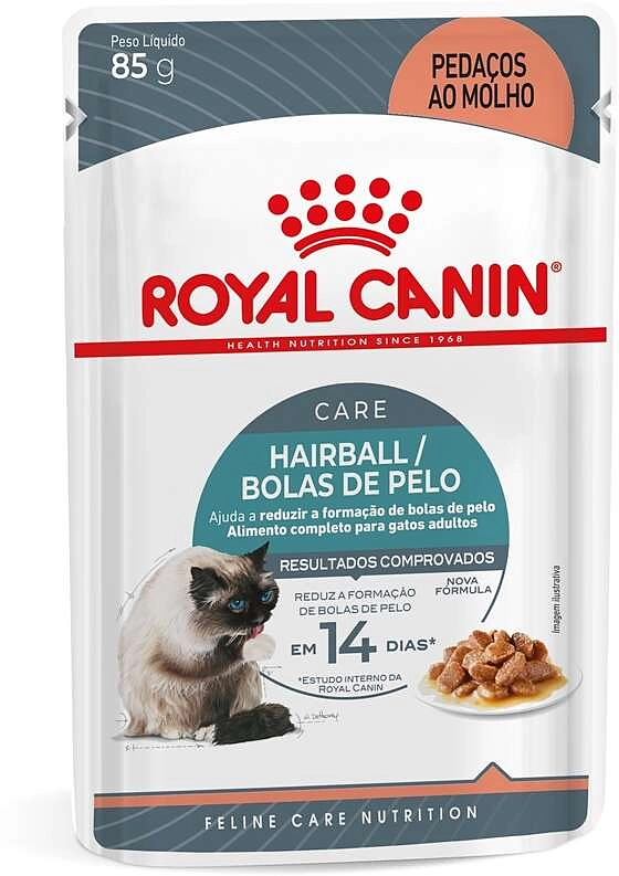 Ração Royal Canin Sachê Feline Hairball Care Eliminação de Pelos Ingeridos para Gatos