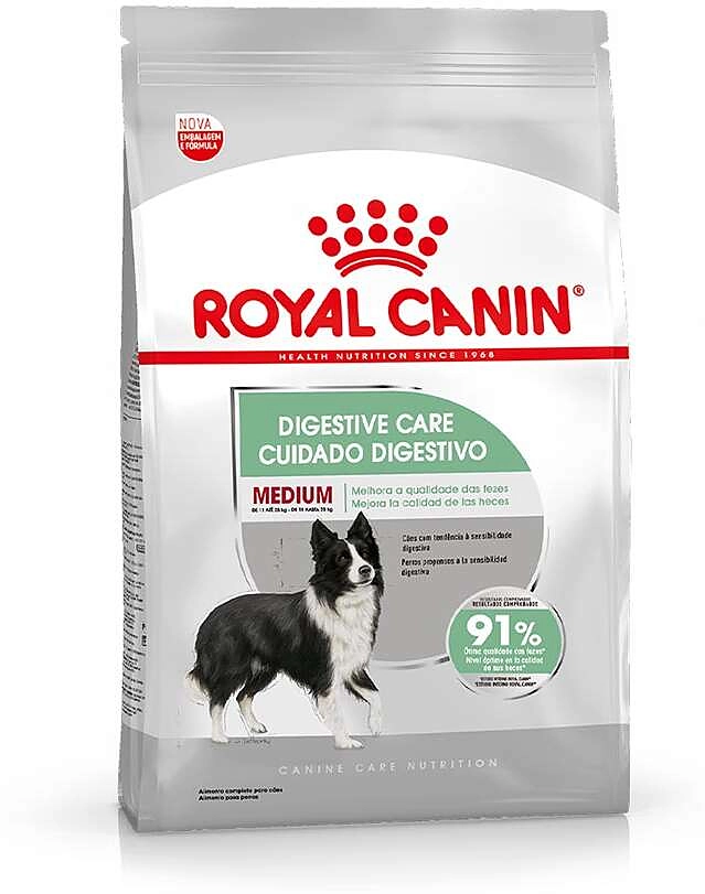 Ração Seca Royal Canin Cuidado Digestivo para Cães Adultos de Raças Médias a partir de 12 meses de idade
