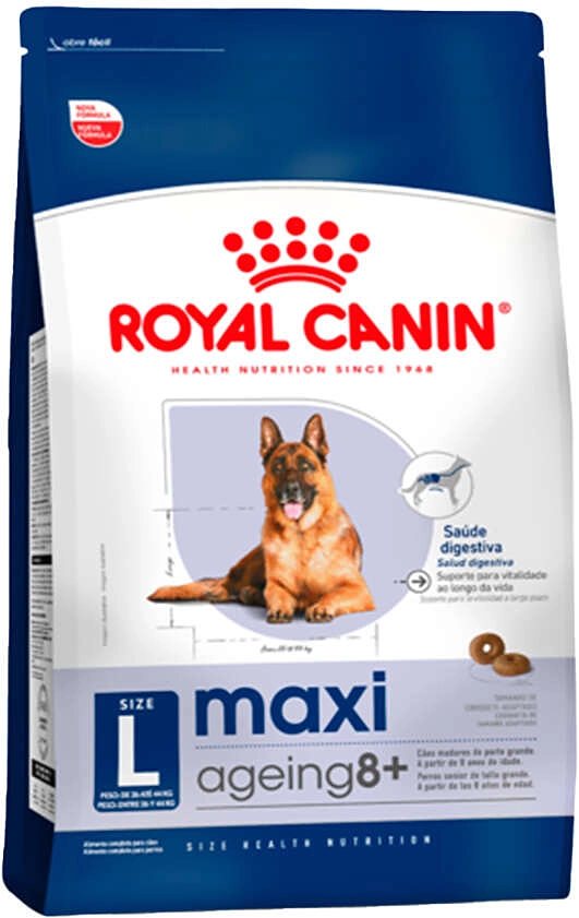 Ração Seca Royal Canin Maxi Ageing 8+ para Cães Idosos de Porte Grande