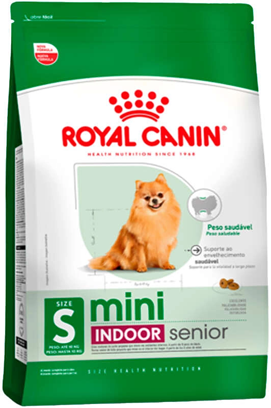 Ração Seca Royal Canin Mini Indoor Senior para Cães Idosos de Porte Pequeno