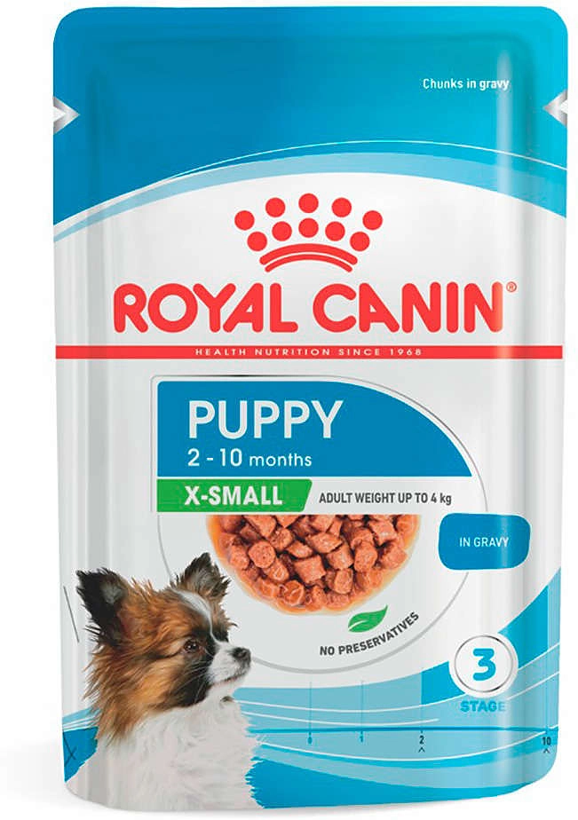Ração Úmida Royal Canin Sachê X-small Puppy para Cães Filhotes de Porte Miniatura -