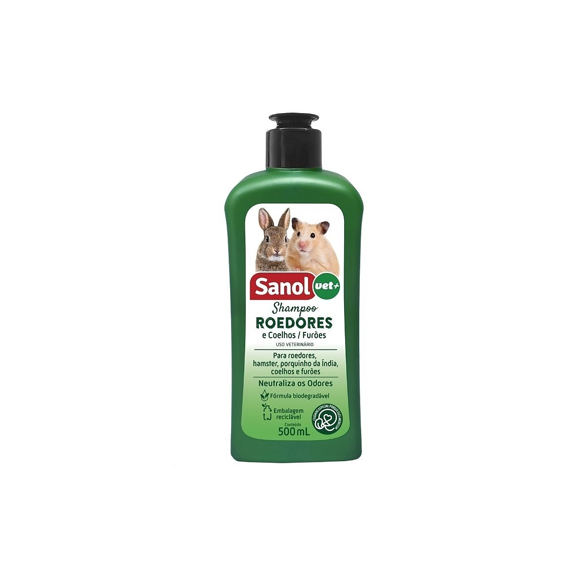 Shampoo Sanol Vet Roedores, Coelhos e Furões