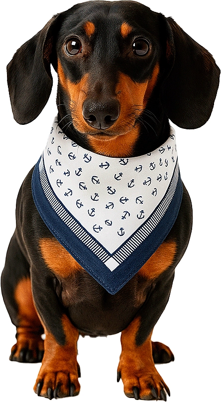Bandana São Pet Ancora para Cães e Gatos Azul