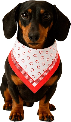 Bandana São Pet Boia para Cães e Gatos Vermelha