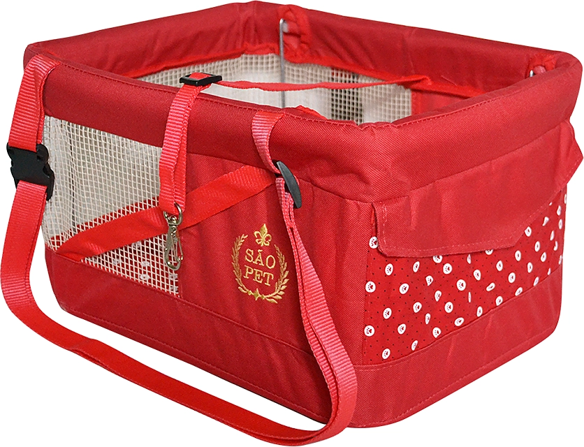 Cadeirinha de Segurança São Pet para Pets Vermelha