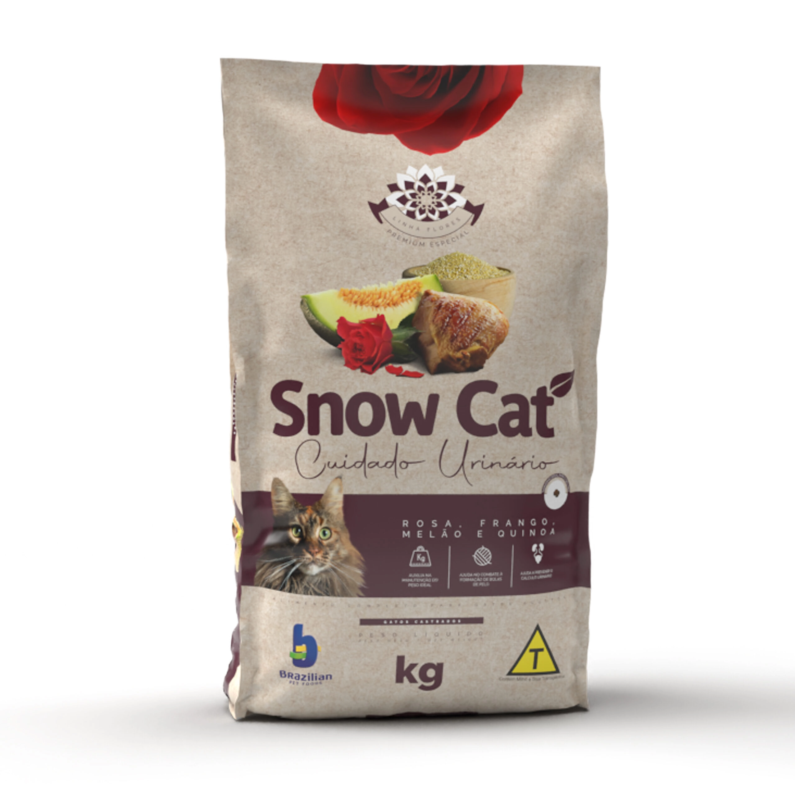 Ração Snow Cat Flores Cuidado Urinário