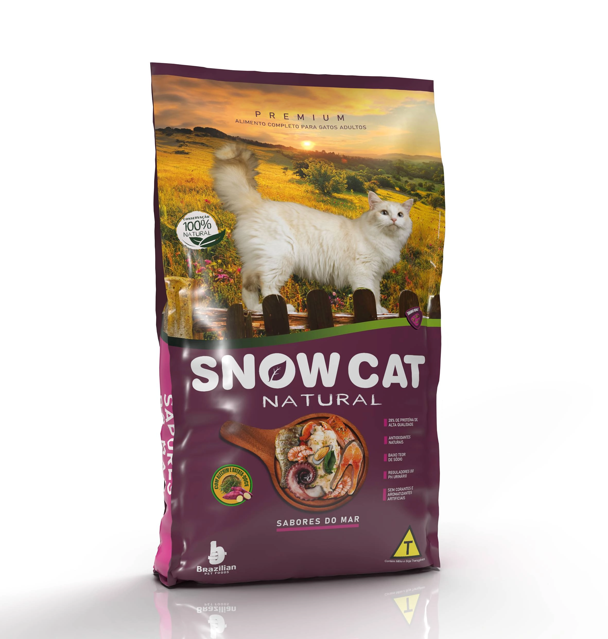 Ração Snow Cat Natural Sabores do Mar