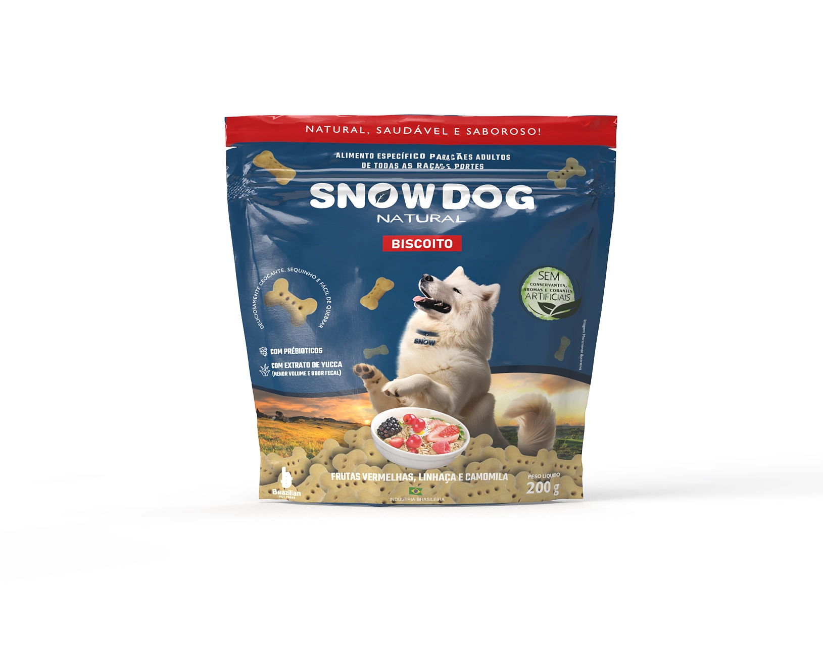 Biscoito Snow Dog Flores