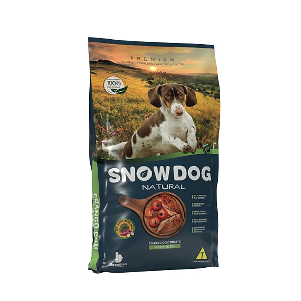 Ração Snow Dog Natural Cães Frango com Tomate