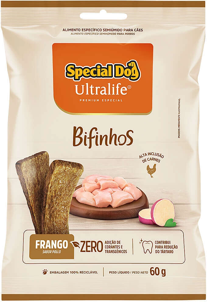 Bifinho Special Dog Ultralife para Cães sabor Frango