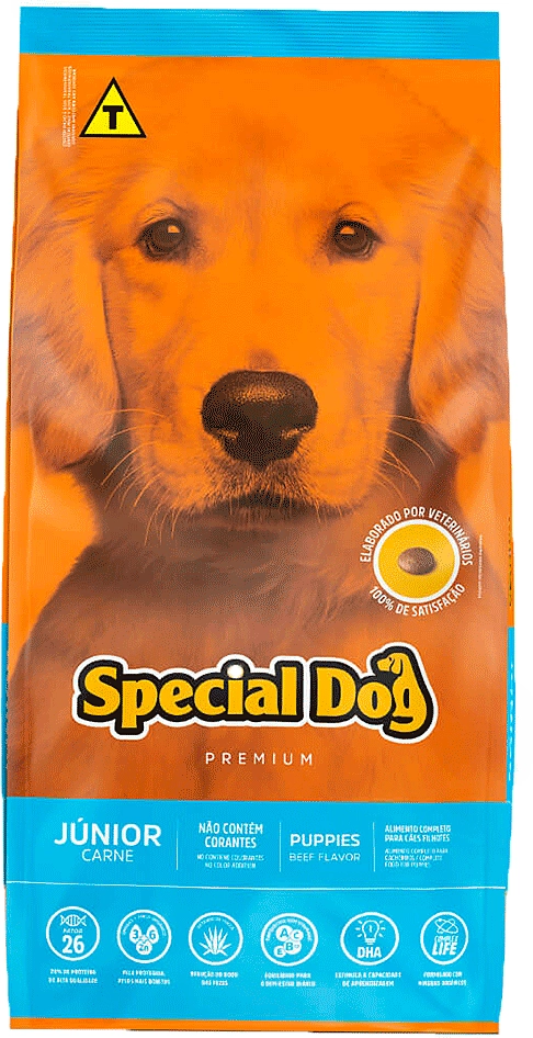 Ração Special Dog Júnior Premium Carne para Cães Filhotes