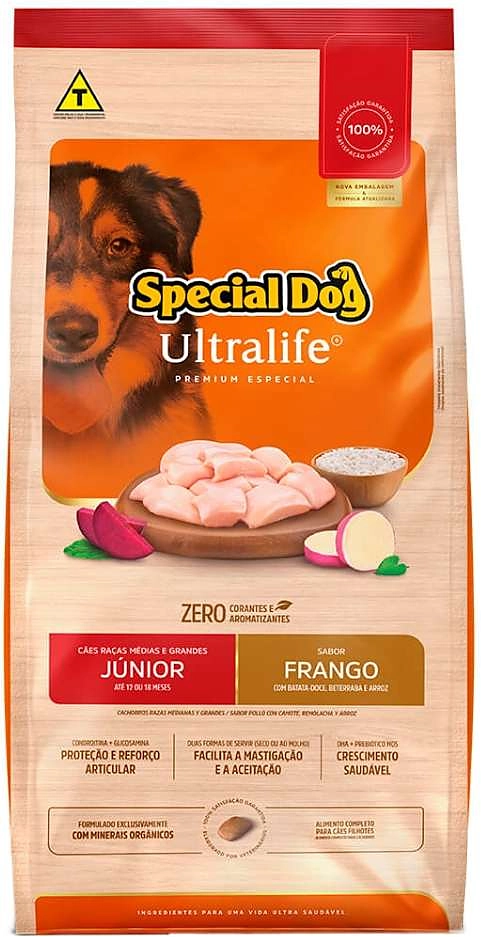 Ração Special Dog Ultralife para Cães Filhotes de Raças Médias e Grandes
