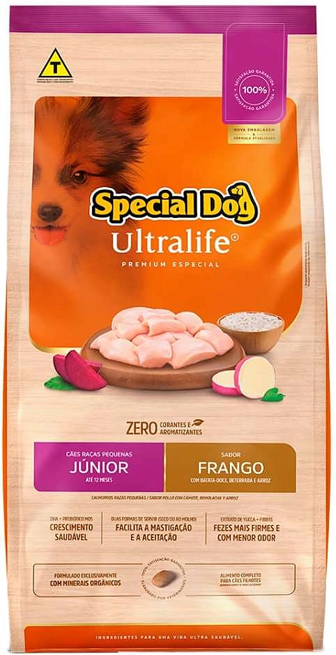 Ração Special Dog Ultralife para Cães Filhotes de Raças Pequenas