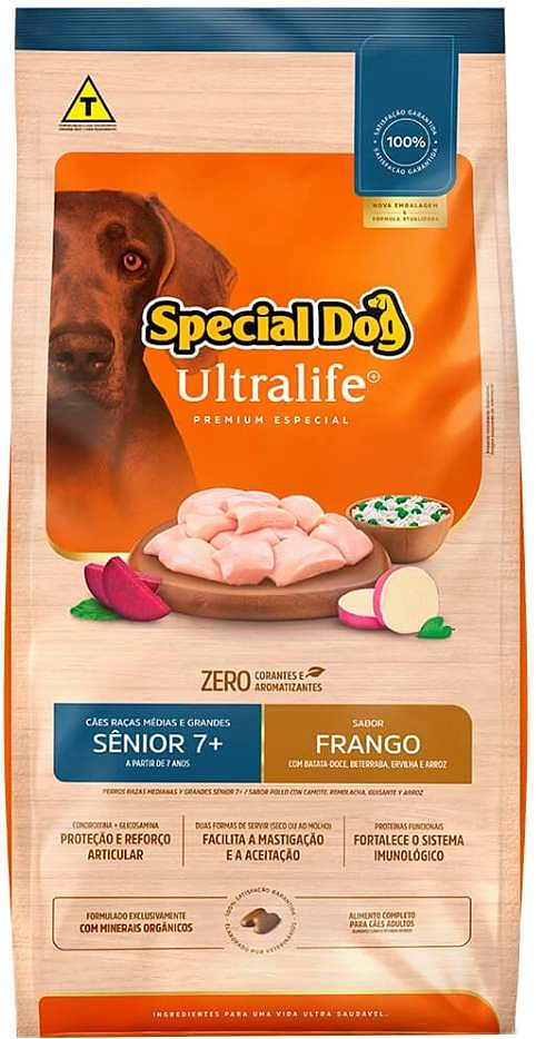 Ração Special Dog Ultralife Sênior para Cães de Raças Médias e Grandes