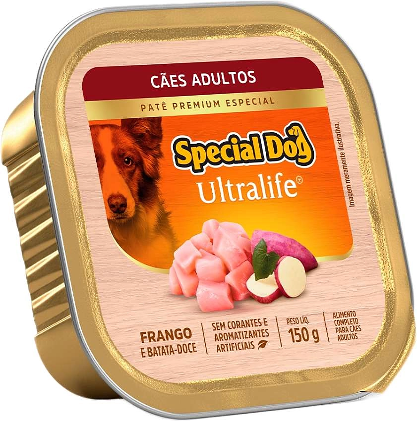 Ração Úmida Special Dog Patê Frango para Cães Adultos